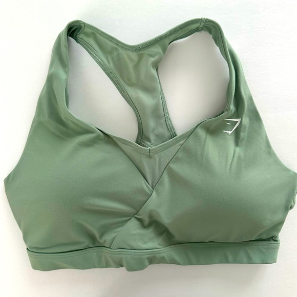 Gymshark M/S GS Power Original Tight Shorts & Crossover Sports Bra - Picture 2 of 8